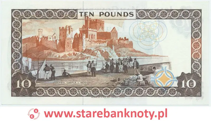 widok banknotu 10 funtów rewers edycja : 2009 rok